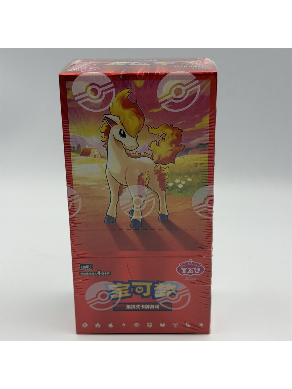 Pokemon TCG Scarlet & Violet Gem VOL.4 Sealed Booster Box Chinese Ponyta Litten